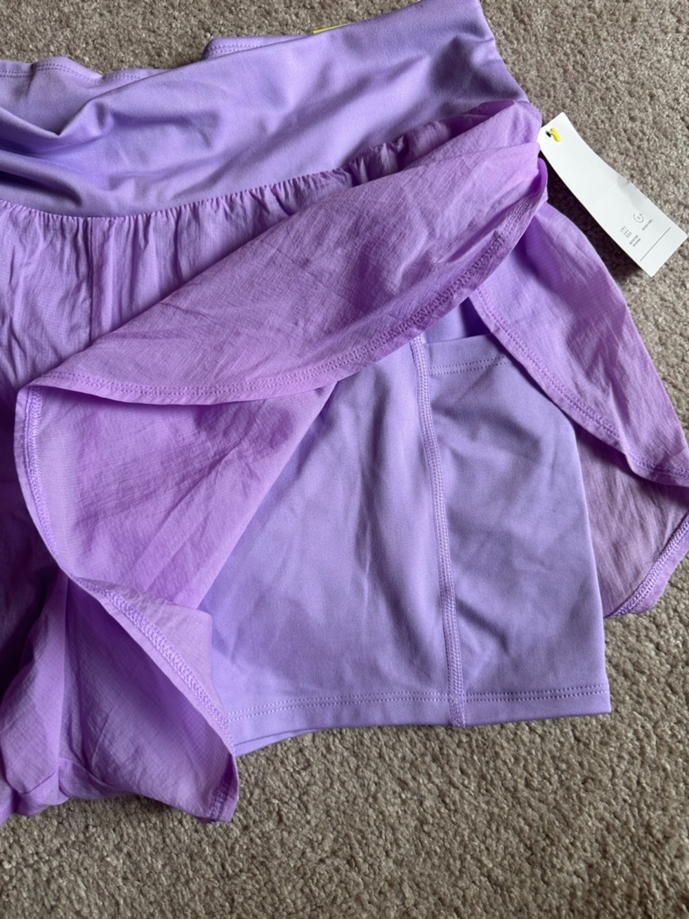 all in motion Lavender Women's Athletic Running Shorts - Picture 2 of 4